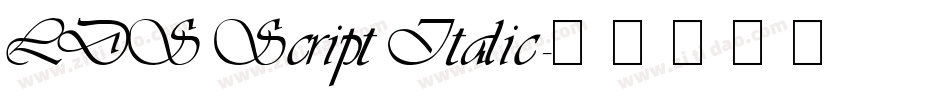 LDS Script Italic字体转换